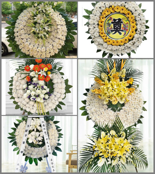 四川成都金堂县隆盛镇新开村花圈速递